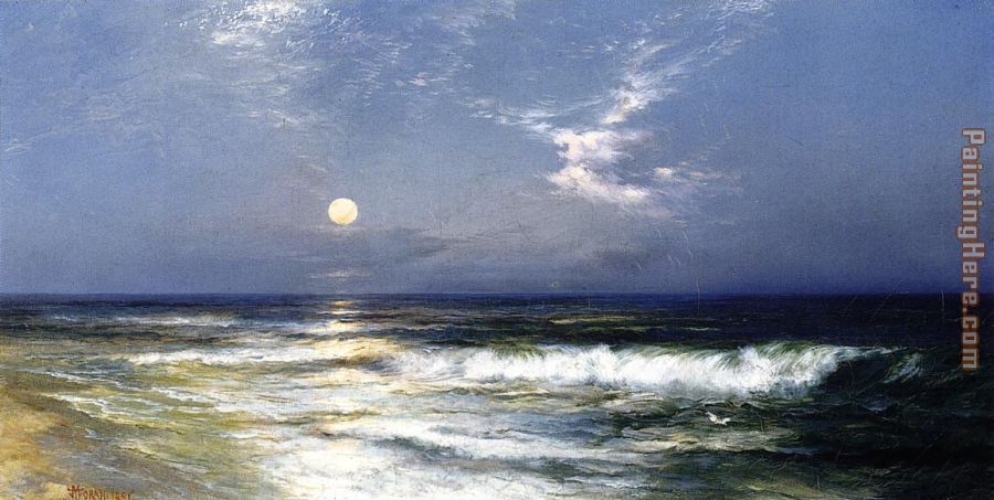 Thomas Moran Moonlit Seascape I